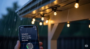Smart Outdoor String Lights: Voice & App Control
